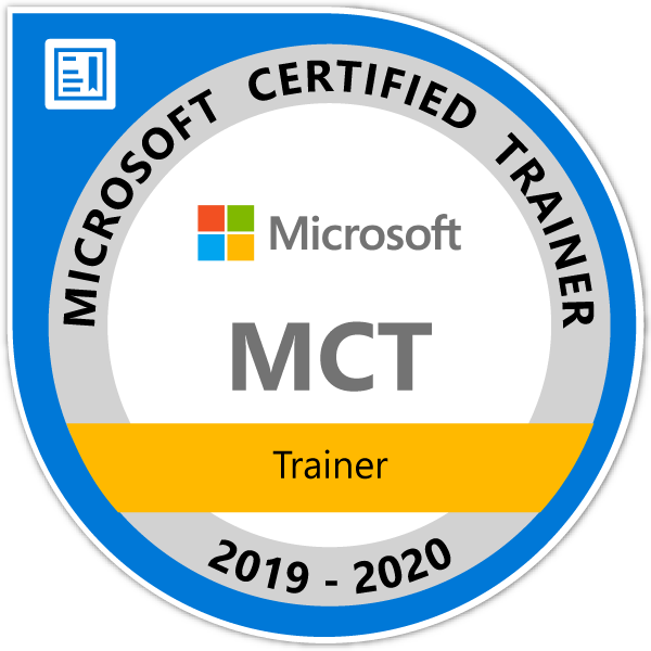 MCT(Microsoft認定トレーナー)2019-2020 badge